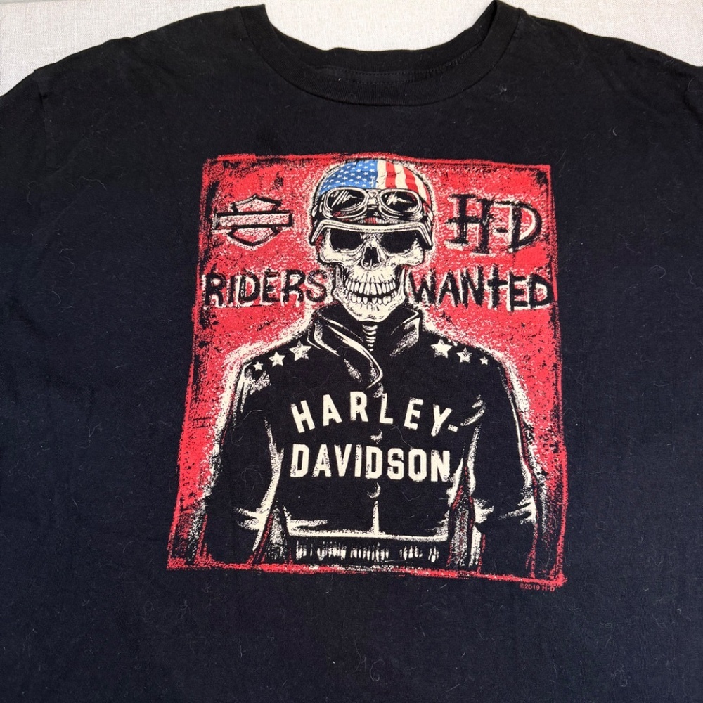 Harley Davidson Riders Wanted T-Shirt Indiana Size XL - Picture 3 of 8
